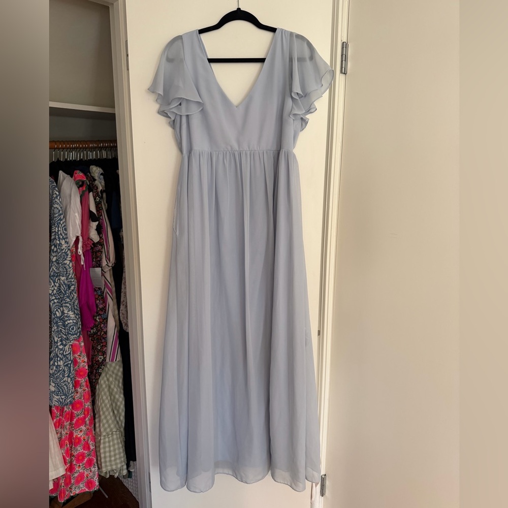 Birdy Grey Light Blue Maxi Dress